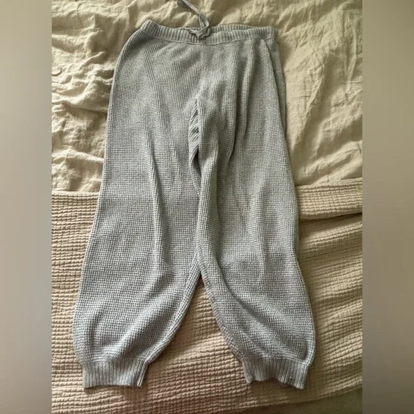 Aerie grey cozyup knit lounge set size XL - Picture 4 of 5
